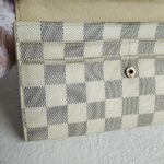 LV Wallet Damier Azur Coated Canvas with Gold Hardware #RURO-2 - Image 7