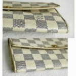 LV Wallet Damier Azur Coated Canvas with Gold Hardware #RURO-2 - Image 9