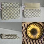 LV Wallet Damier Azur Coated Canvas with Gold Hardware #RURO-2 - Image 3