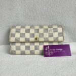 LV Wallet Damier Azur Coated Canvas with Gold Hardware #RURO-2 - Image 2