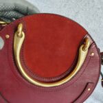 Chloe Pixie Maroon Leather with Gold Hardware #OOLE-1 - Image 14