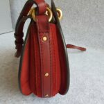 Chloe Pixie Maroon Leather with Gold Hardware #OOLE-1 - Image 5