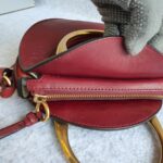 Chloe Pixie Maroon Leather with Gold Hardware #OOLE-1 - Image 9