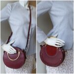 Chloe Pixie Maroon Leather with Gold Hardware #OOLE-1 - Image 25