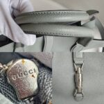 Gucci Jackie 2way Bag Grey Calf Leather with Silver Hardware #RCYE-2 - Image 23