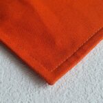 Hermes Pouch Orange Canvas with Palladium Plated Hardware #RCLR-5 - Image 9