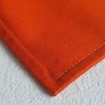 Hermes Pouch Orange Canvas with Palladium Plated Hardware #RCLR-5 - Image 11