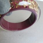 LV Bangle Resin Gold Tone Monogram Inclusion Bangle #RUUS-113 - Image 7