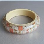 LV Bangle Resin Gold Tone Monogram Inclusion Bangle #RUUS-114 - Image 3