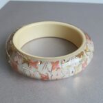 LV Bangle Resin Gold Tone Monogram Inclusion Bangle #RUUS-114 - Image 4