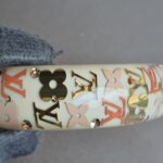 LV Bangle Resin Gold Tone Monogram Inclusion Bangle #RUUS-114 - Image 6