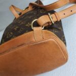 LV Ｍontsouris Vintage Backpack Brown Monogram Canvas with Leather and Gold Hardware #GULKK-1 - Image 15