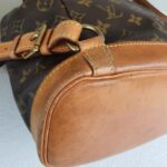LV Ｍontsouris Vintage Backpack Brown Monogram Canvas with Leather and Gold Hardware #GULKK-1 - Image 16