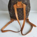 LV Ｍontsouris Vintage Backpack Brown Monogram Canvas with Leather and Gold Hardware #GULKK-1 - Image 19