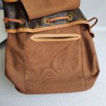 LV Ｍontsouris Vintage Backpack Brown Monogram Canvas with Leather and Gold Hardware #GULKK-1 - Image 32