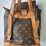 LV Ｍontsouris Vintage Backpack Brown Monogram Canvas with Leather and Gold Hardware #GULKK-1 - Image 22