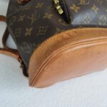 LV Ｍontsouris Vintage Backpack Brown Monogram Canvas with Leather and Gold Hardware #GULKK-1 - Image 13