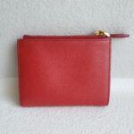 Prada Wallet Red Saffiano Leather with Gold Hardware #RCOS-7 - Image 4