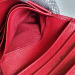 Prada Wallet Red Saffiano Leather with Gold Hardware #RCOS-7 - Image 20