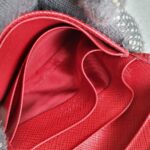 Prada Wallet Red Saffiano Leather with Gold Hardware #RCOS-7 - Image 27