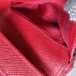 Prada Wallet Red Saffiano Leather with Gold Hardware #RCOS-7 - Image 26