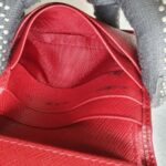 Prada Wallet Red Saffiano Leather with Gold Hardware #RCOS-7 - Image 23