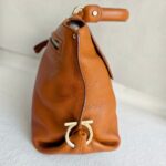 Salvatore Ferragamo Sofia 2way Bag Brown Calfskin with Silver Hardware #RCKS-1 - Image 7