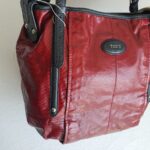 Tods G-Line Bag Dark Red Coated Canvas/Leather and Silver Hardware #RUOY-3 - Image 3