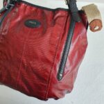 Tods G-Line Bag Dark Red Coated Canvas/Leather and Silver Hardware #RUOY-3 - Image 4