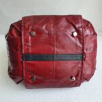 Tods G-Line Bag Dark Red Coated Canvas/Leather and Silver Hardware #RUOY-3 - Image 11