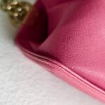 Chanel Boy 20cm Pink Grained Calfskin with Gold Hardware #GULYC-1 - Image 14