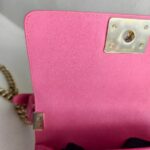 Chanel Boy 20cm Pink Grained Calfskin with Gold Hardware #GULYC-1 - Image 17