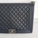 Chanel Boy Large 30cm Black Calf Leather with Ruthenium Hardware #RERL-1 - Image 4