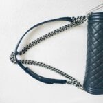 Chanel Boy Large 30cm Black Calf Leather with Ruthenium Hardware #RERL-1 - Image 15