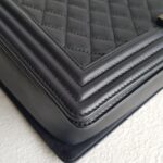 Chanel Boy Large 30cm Black Calf Leather with Ruthenium Hardware #RERL-1 - Image 11