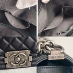 Chanel Boy Large 30cm Black Calf Leather with Ruthenium Hardware #RERL-1 - Image 22