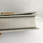 Chanel Boy Medium 28cm Grey Calf Leather with Gold Hardware #RCOS-3 - Image 10