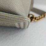 Chanel Boy Medium 28cm Grey Calf Leather with Gold Hardware #RCOS-3 - Image 14