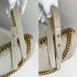 Chanel Boy Medium 28cm Grey Calf Leather with Gold Hardware #RCOS-3 - Image 15