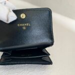Chanel Card Holder Black Velvet with Leather and Gold Hardware #RCRR-6 - Image 14