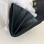 Chanel Card Holder Black Velvet with Leather and Gold Hardware #RCRR-6 - Image 8