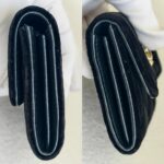 Chanel Card Holder Black Velvet with Leather and Gold Hardware #RCRR-6 - Image 9