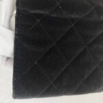 Chanel Card Holder Black Velvet with Leather and Gold Hardware #RCRR-6 - Image 5