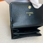 Chanel Card Holder Black Velvet with Leather and Gold Hardware #RCRR-6 - Image 13
