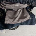 Chanel Flap Bag Navy Blue Satin with Ruthenium Hardware #RCOK-1 - Image 27