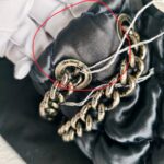 Chanel Flap Bag Navy Blue Satin with Ruthenium Hardware #RCOK-1 - Image 17