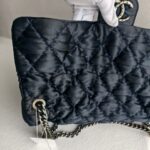 Chanel Flap Bag Navy Blue Satin with Ruthenium Hardware #RCOK-1 - Image 3