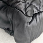 Chanel Flap Bag Navy Blue Satin with Ruthenium Hardware #RCOK-1 - Image 14