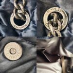 Chanel Flap Bag Navy Blue Satin with Ruthenium Hardware #RCOK-1 - Image 24