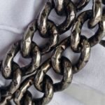 Chanel Flap Bag Navy Blue Satin with Ruthenium Hardware #RCOK-1 - Image 16